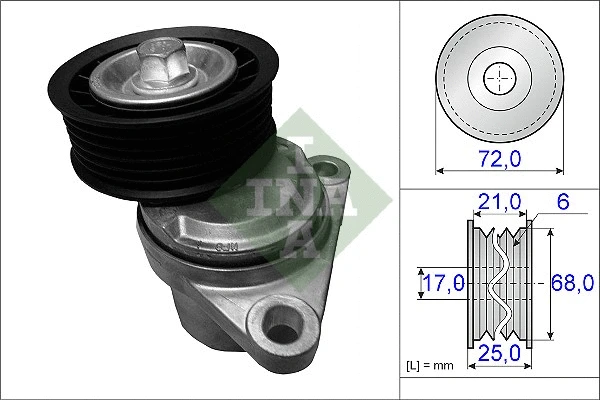 Belt Tensioner, V-ribbed belt (534 0383 10)
