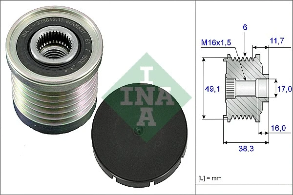 Alternator Freewheel Clutch (535 0030 10)
