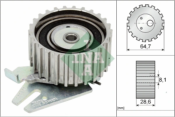 Tensioner Pulley, timing belt (531 0254 30)