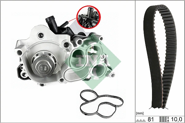 Water Pump & Timing Belt Kit (530 0743 30)
