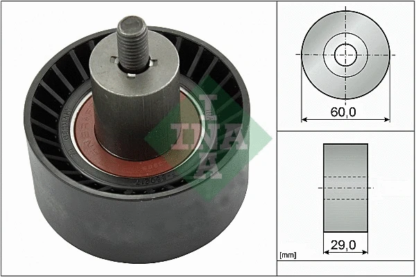 Deflection/Guide Pulley, timing belt (532 0187 10)