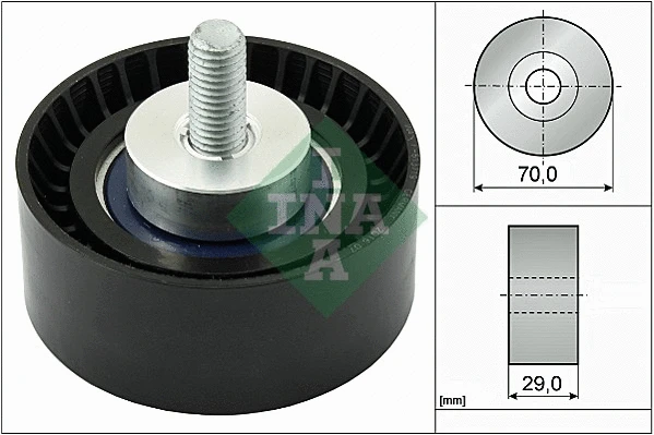 Deflection/Guide Pulley, V-ribbed belt (532 0298 10)