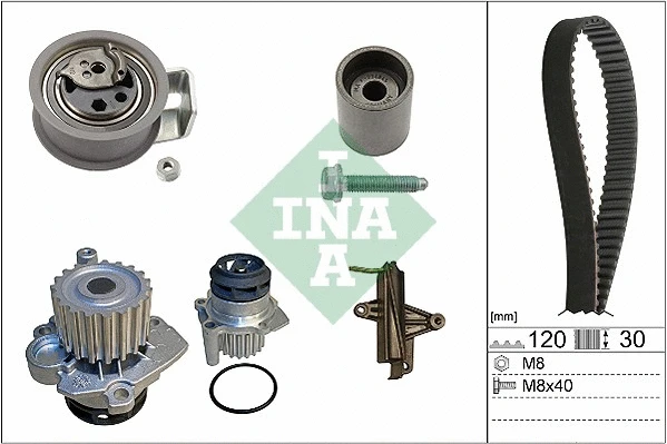 Water Pump & Timing Belt Kit (530 0340 31)