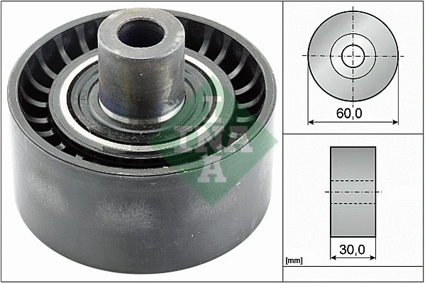 Deflection/Guide Pulley, V-ribbed belt (532 0538 10)