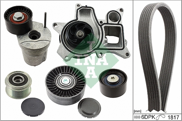 Water Pump + V-Ribbed Belt Kit (529 0014 30)