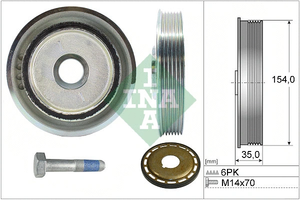 Belt Pulley Set, crankshaft (544 0112 21)