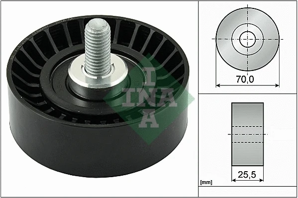 Deflection/Guide Pulley, V-ribbed belt (532 0545 10)