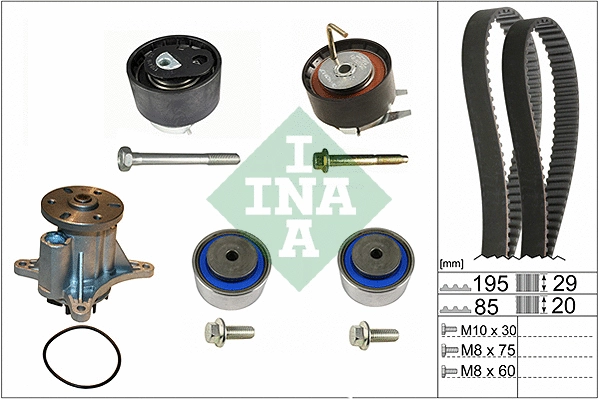 Water Pump & Timing Belt Kit (530 0469 30)