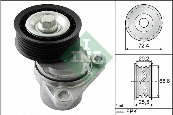 Belt Tensioner, V-ribbed belt (534 0326 10)