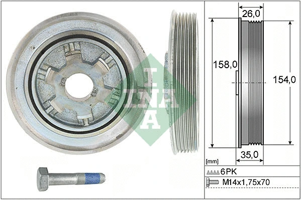Belt Pulley Set, crankshaft (544 0112 20)