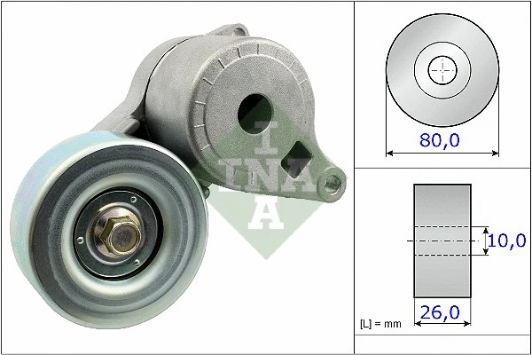 Belt Tensioner, V-ribbed belt (534 0509 10)