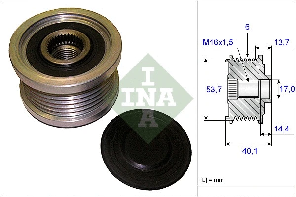 Alternator Freewheel Clutch (535 0202 10)