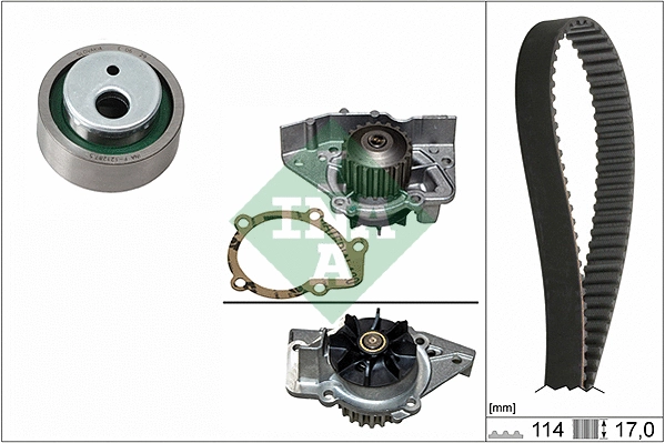 Water Pump & Timing Belt Kit (530 0258 31)