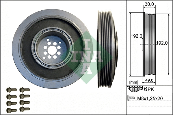 Belt Pulley Set, crankshaft (544 0102 20)