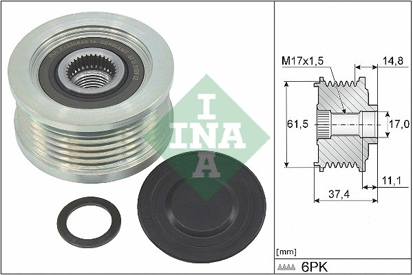 Alternator Freewheel Clutch (535 0348 10)