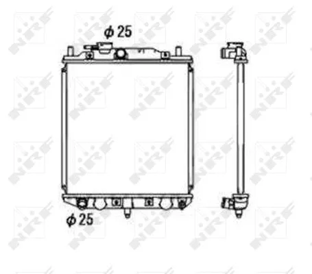 Radiator, engine cooling (53673)