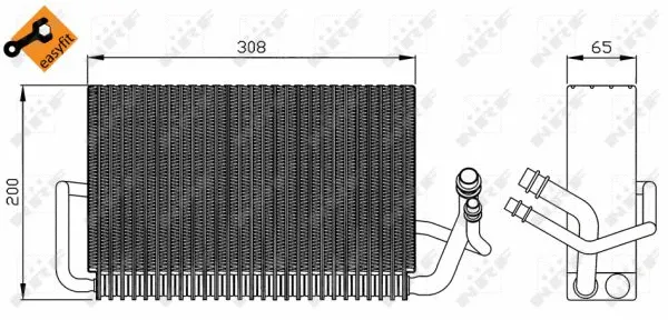 Evaporator, air conditioning