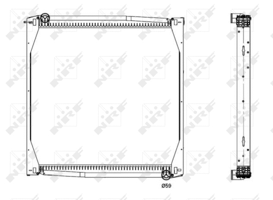 Radiator, engine cooling (519587)