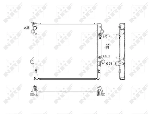 Radiator, engine cooling (53575)
