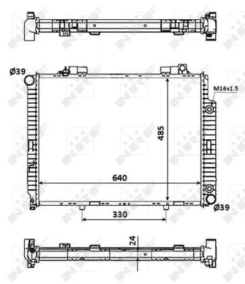 Radiator, engine cooling