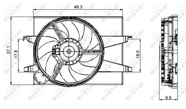 Fan, engine cooling