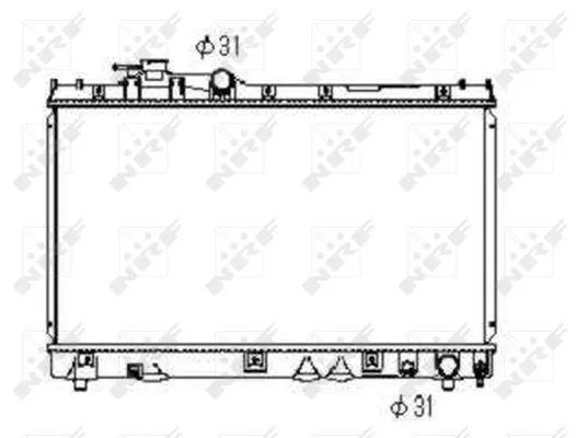 Radiator, engine cooling (53352)