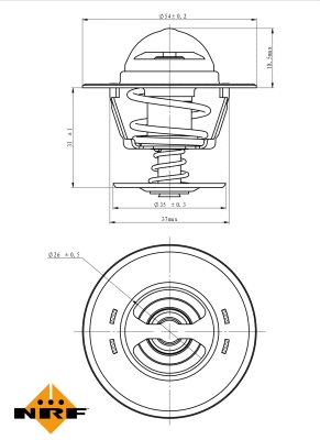 Thermostat, coolant (725213)