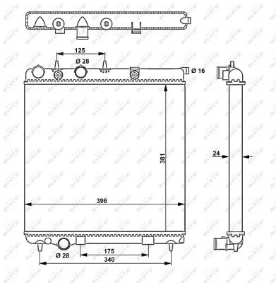 Radiator, engine cooling