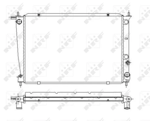 Radiator, engine cooling (53371)