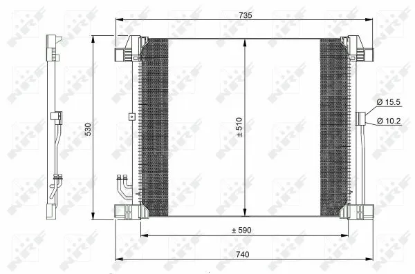 Condenser, air conditioning (350099)
