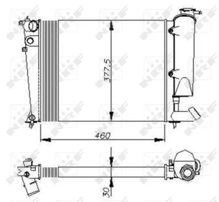 Radiator, engine cooling