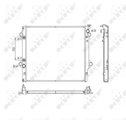 Radiator, engine cooling (53568)