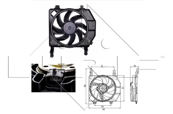 Fan, engine cooling (47261)