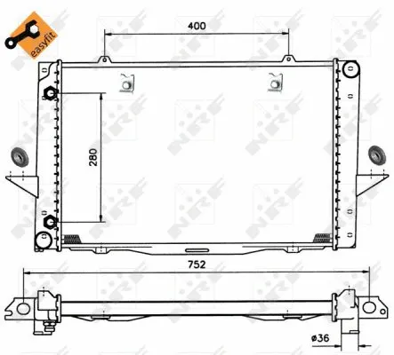 Radiator, engine cooling