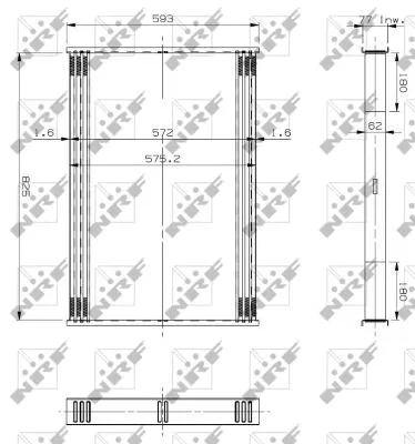 Radiator Core, charge air cooler