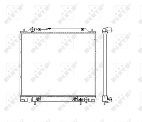 Radiator, engine cooling (55343)