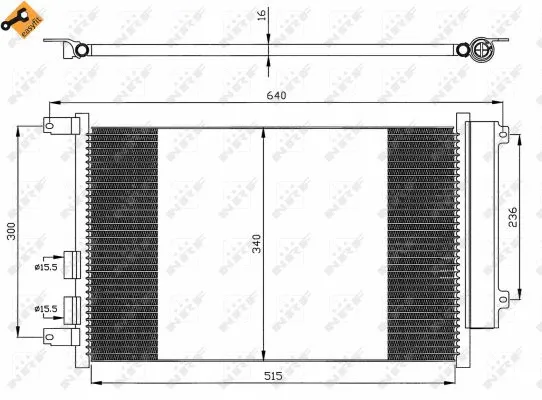 Condenser, air conditioning