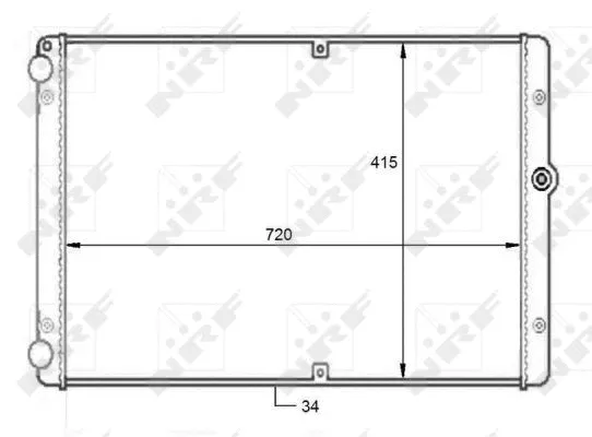 Radiator, engine cooling (59088)
