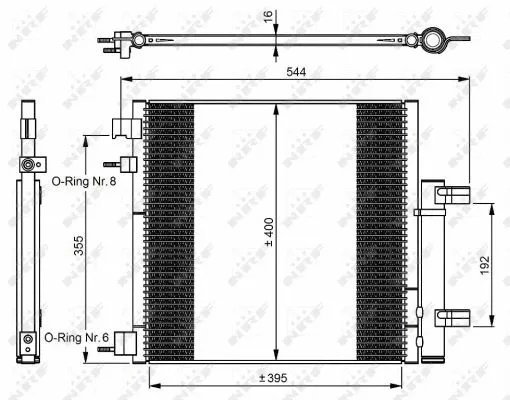 Condenser, air conditioning (350048)