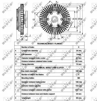 Clutch, radiator fan