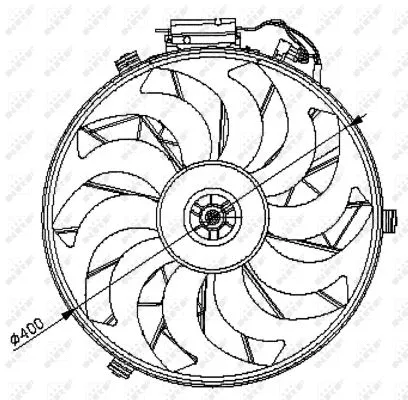 Fan, engine cooling (47028)