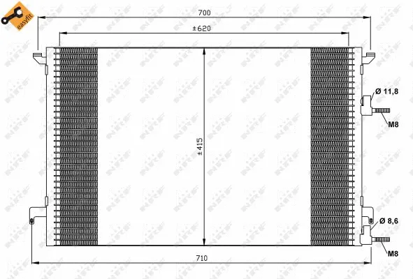Condenser, air conditioning