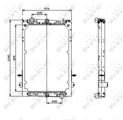 Radiator, engine cooling (509586)
