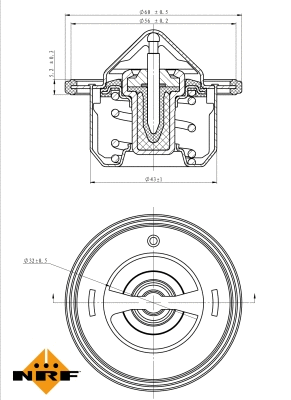 Thermostat, coolant (725084)