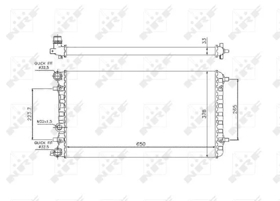 Radiator, engine cooling (509644)