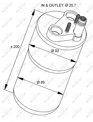Dryer, air conditioning (33216)