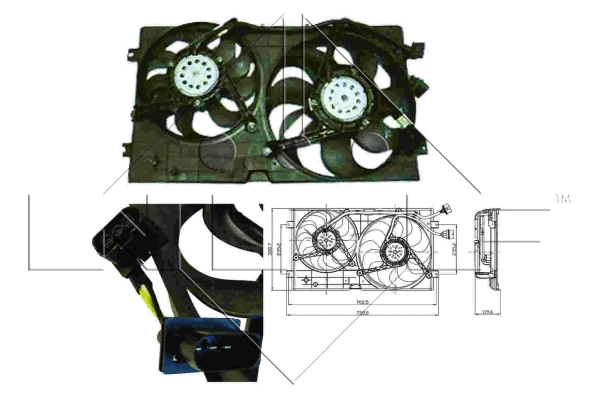Fan, engine cooling (47403)