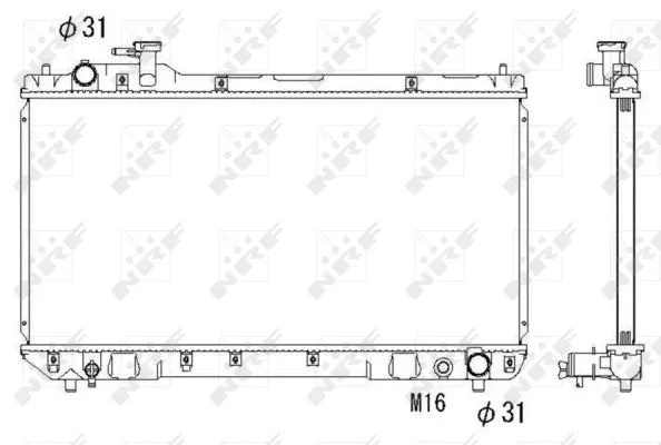 Radiator, engine cooling (53275)