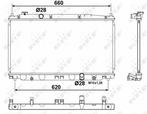 Radiator, engine cooling (53194)