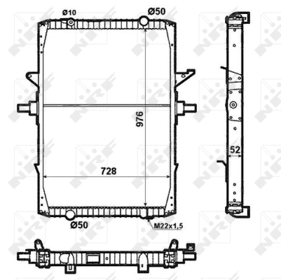 Radiator, engine cooling (519709)